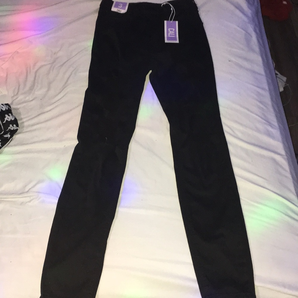Black ripped jeans